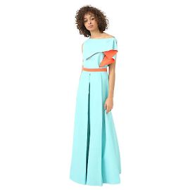 ROKSANDA Pantalon T.fr 36 cotton Turquoise