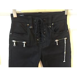 Unravel Project-UNRAVEL PROJECT  Jeans T.US 26 cotton-Black