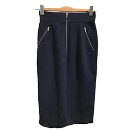 Chanel-CHANEL  Skirts T.International S Wool-Navy blue