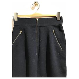 Chanel-CHANEL  Skirts T.International S Wool-Navy blue