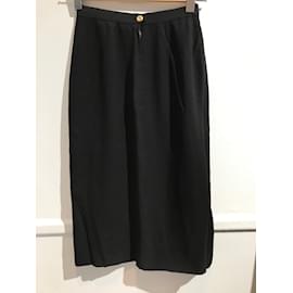 Chanel-CHANEL  Skirts T.International S Synthetic-Black