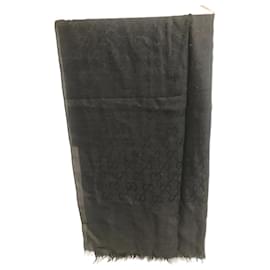Gucci-GUCCI  Scarves T.  WOOL-Black