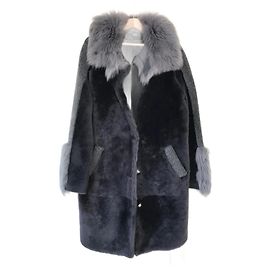 ESCADA  Coats T.fr 42 Fur Grey