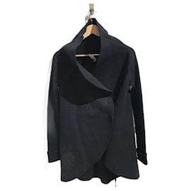 Valentino Garavani-VALENTINO GARAVANI  Coats T.International S Wool-Black