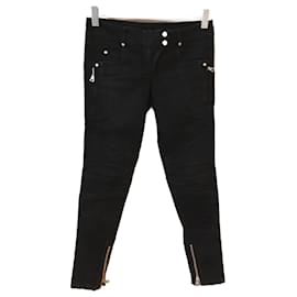 BALMAIN Vaqueros T.fr 38 Algodón Negro