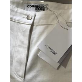 Courreges-COURREGES Jeans T.fr 40 cotton-Bianco