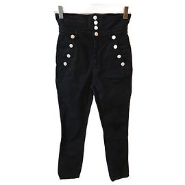 Jeans ISABEL MARANT T.fr 38 Algodão Preto