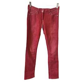 Isabel Marant Etoile-ISABEL MARANT ETOILE Jeans T.fr 36 Baumwolle-Rot