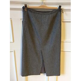Miu Miu-MIU MIU  Skirts T.International S Wool-Grey