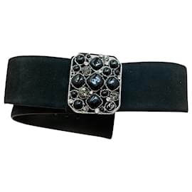 Chanel-cinturón joya chanel-Negro