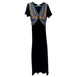 Robe Sandro Multicolore Viscose Polyamide Taille 36 Multicolore