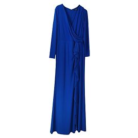 Robe longue bleue Ralph Lauren Black Label Bleu
