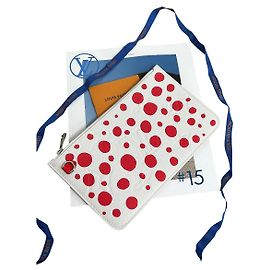 Pochette Louis Vuitton yayoi Kusama Neverfull MM Blanc Rouge Bijouterie argentée