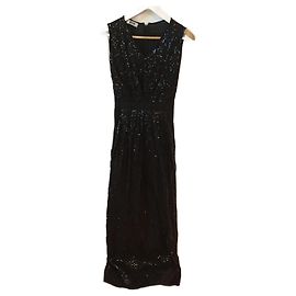 Robe MOSCHINO T.FR 36 Coton Noir