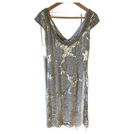 JENNY PACKHAM  Dresses T.fr 38 SYNTHETIC Silvery