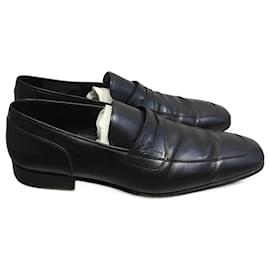 Louis Vuitton-LOUIS VUITTON Zapatos planos T.UE 40.5 cuero-Negro