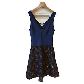Robe PINKO T.FR 38 Polyester Bleu