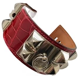 Hermès-HERMES Armbänder T.  Rindsleder-Rot