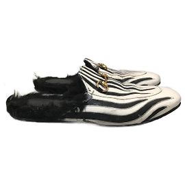 GUCCI Pantoletten & Clogs T.EU 40 Rindsleder Weiß