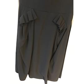 Yves Saint Laurent-YVES SAINT LAURENT Robes T.International L Synthétique-Noir
