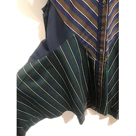 Sacai-SACAI Robes T.International S Coton-Bleu Marine