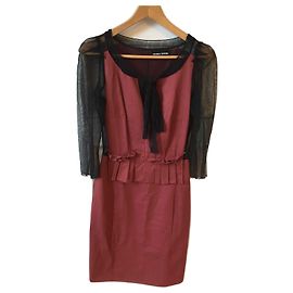 ROBE SONIA RYKIEL T.FR 36 Coton Rouge