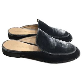 GIANVITO ROSSI Pantoletten & Clogs T.EU 37 Samt Blau