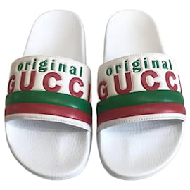 Gucci-GUCCI  Mules & clogs T.eu 37 rubber-White