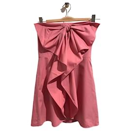 Valentino Garavani-VALENTINO GARAVANI  Dresses T.International M Cotton-Pink