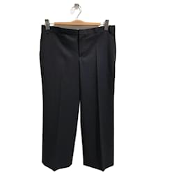 Balenciaga-BALENCIAGA  Trousers T.fr 38 WOOL-Navy blue
