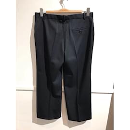 Balenciaga-BALENCIAGA  Trousers T.fr 38 WOOL-Navy blue