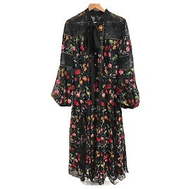 ELIE SAAB Kleider T.Internationales XL-Polyester Schwarz