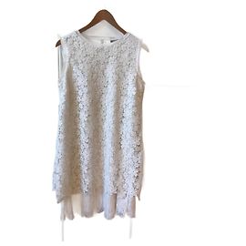 ERMANNO SCERVINO Kleider T.fr 36 Polyester Weiß