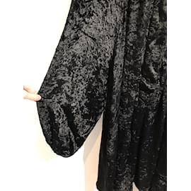 Fendi-FENDI Robes T.International S Velours-Noir