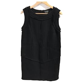 Fendi-FENDI Robes T.International L Laine-Noir