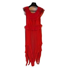 Givenchy-GIVENCHY  Dresses T.International S Silk-Red