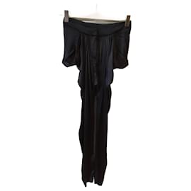 Balmain-BALMAIN Hose T.fr 36 SYNTHETIK-Schwarz