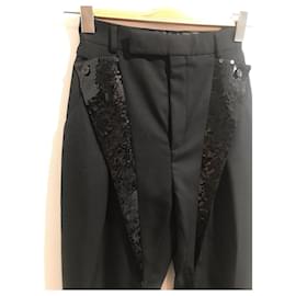 Céline-CELINE  Trousers T.International XS Wool-Black