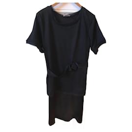 Lanvin-LANVIN  Dresses T.International L Cotton-Black