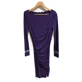 LEONARD Robes T.FR 40 Viscose Violet