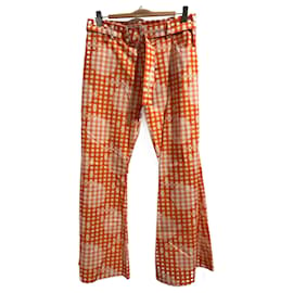 Courreges-Pantalon COURREGES T.International XL Coton-Orange