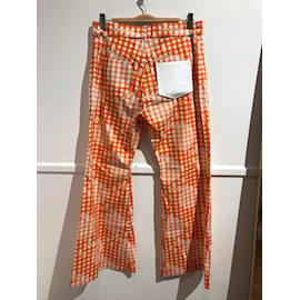 Courreges-COURREGES  Trousers T.International XL Cotton-Orange