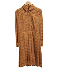 Yves Saint Laurent-YVES SAINT LAURENT  Dresses T.International S Synthetic-Camel