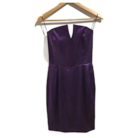 Yves Saint Laurent-YVES SAINT LAURENT  Dresses T.International M Silk-Purple
