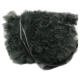 Céline-CELINE  Handbags T.  Fur-Green