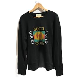 Gucci-GUCCI  Knitwear & sweatshirts T.International M Cotton-Black