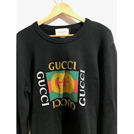 Gucci-GUCCI  Knitwear & sweatshirts T.International M Cotton-Black