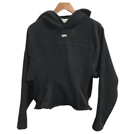 Off White OFF-WHITE Strickwaren T. International XS Baumwolle Schwarz