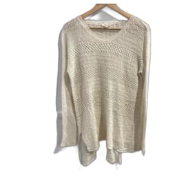 HELMUT LANG Strick T.Internationale S-Leinen Weiß