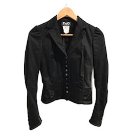 Dolce & Gabbana-DOLCE & GABBANA  Jackets T.fr 34 cotton-Black